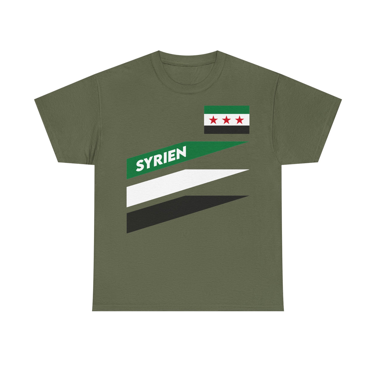 Syria Syrien Wappen Flagge Heimat Sport Fan Geschenkidee - Unisex T-Shirt