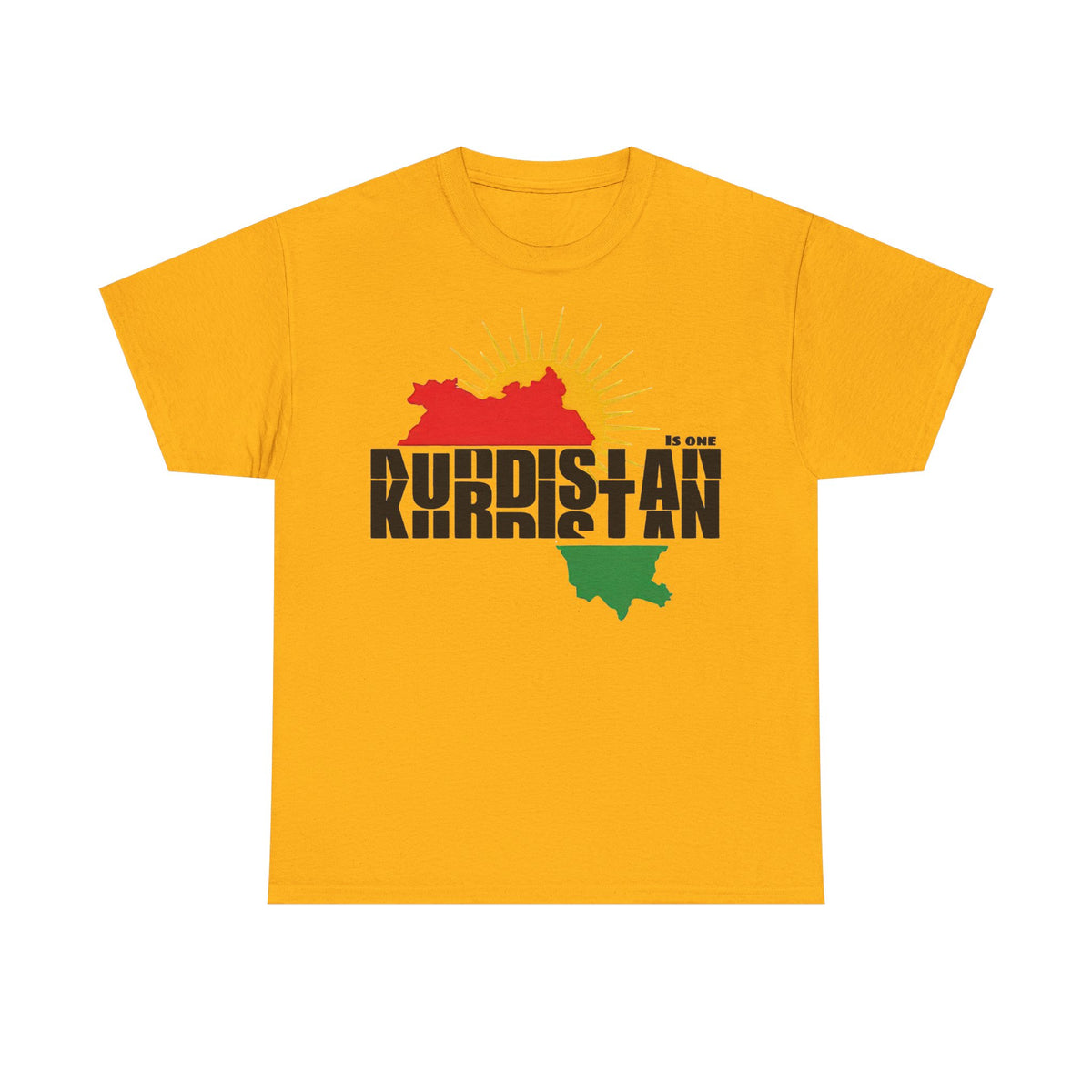 Kurdistan is ONE Flagge Heimat Newroz - Unisex T-Shirt