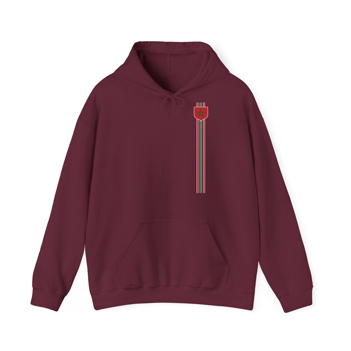 Marokko Wappen Morocco Flagge Stolz Fußball Fan Sport Geschenkidee - Unisex Hoodie