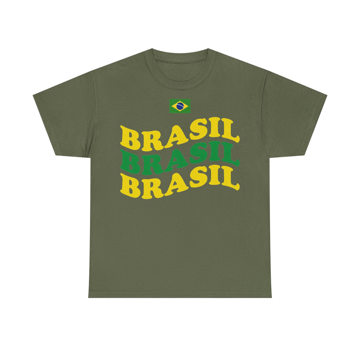 Brazil Brasilien Wappen Flagge Sport Fan Fußball Geschenkidee - Unisex T-Shirt