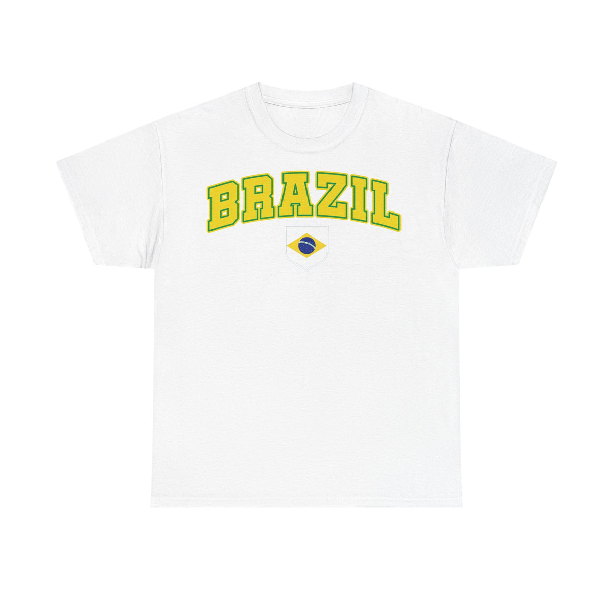 Brazil Brasilien Wappen Flagge Sport Fan Fußball Geschenkidee - Unisex T-Shirt