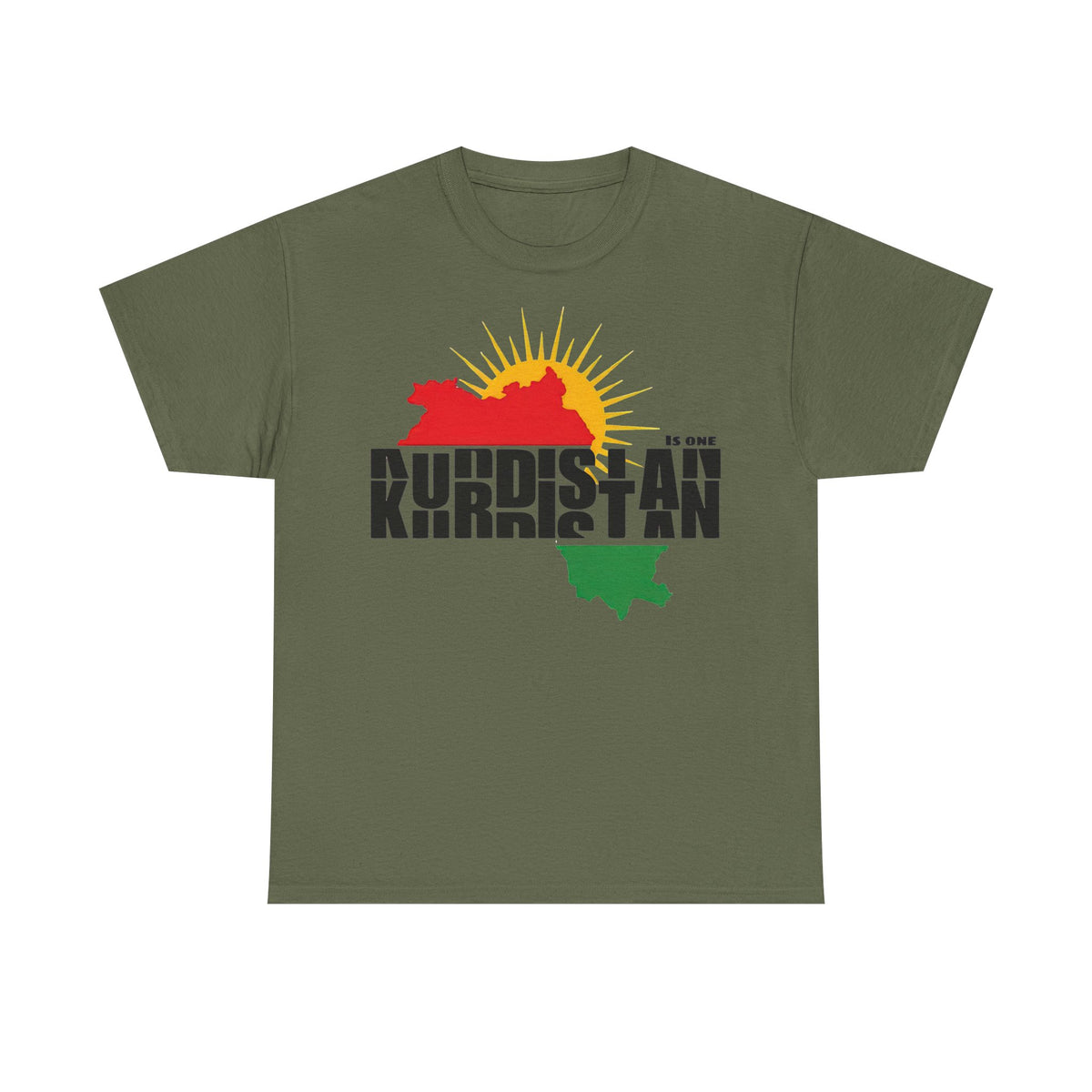 Kurdistan is ONE Flagge Heimat Newroz - Unisex T-Shirt