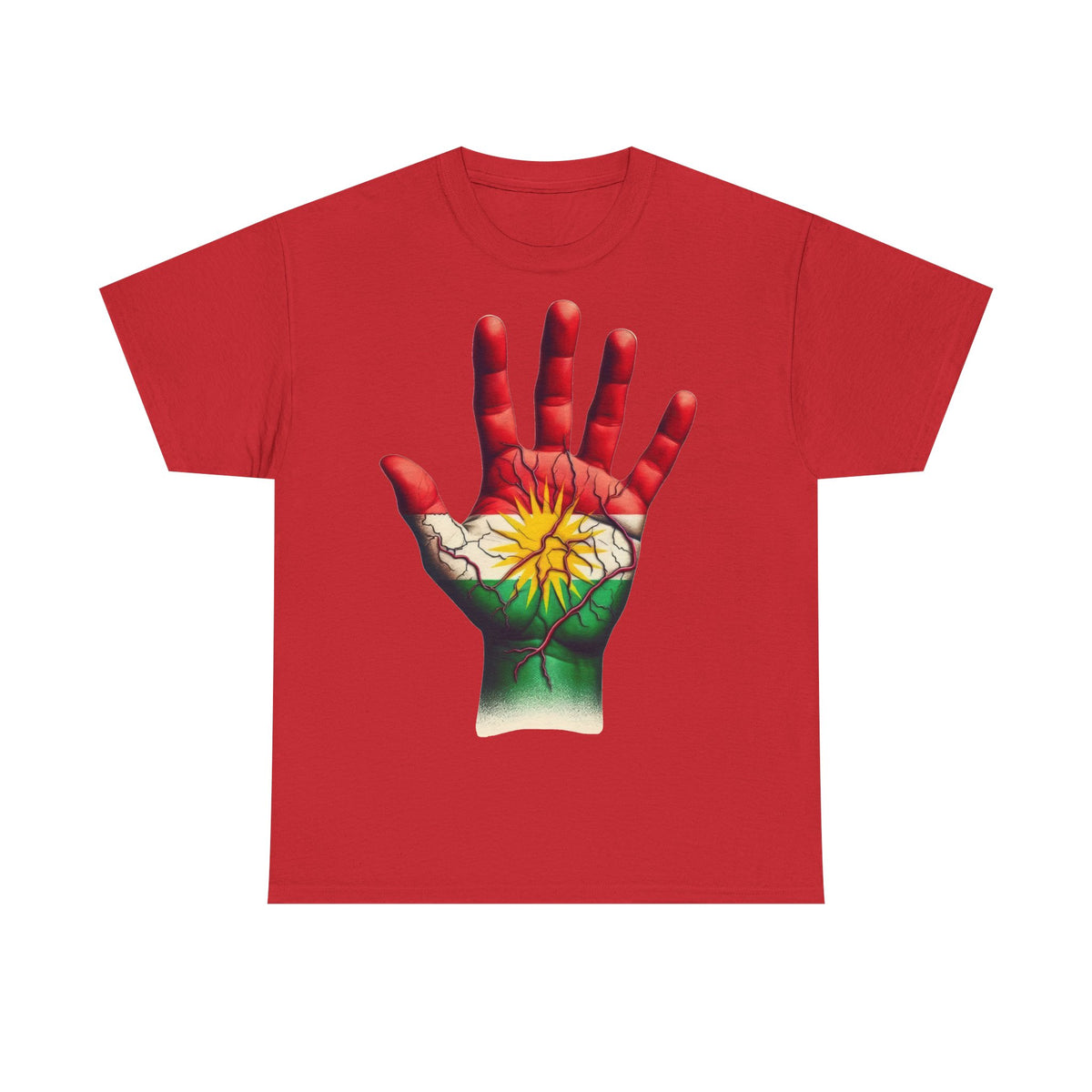Kurdisches DNA im Blut Stolz Flagge - Unisex T-Shirt