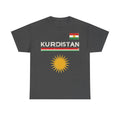Kurdistan Azadi Flagge Wappen Heimat Stolz Sport Fußball Fan - Unisex T-Shirt