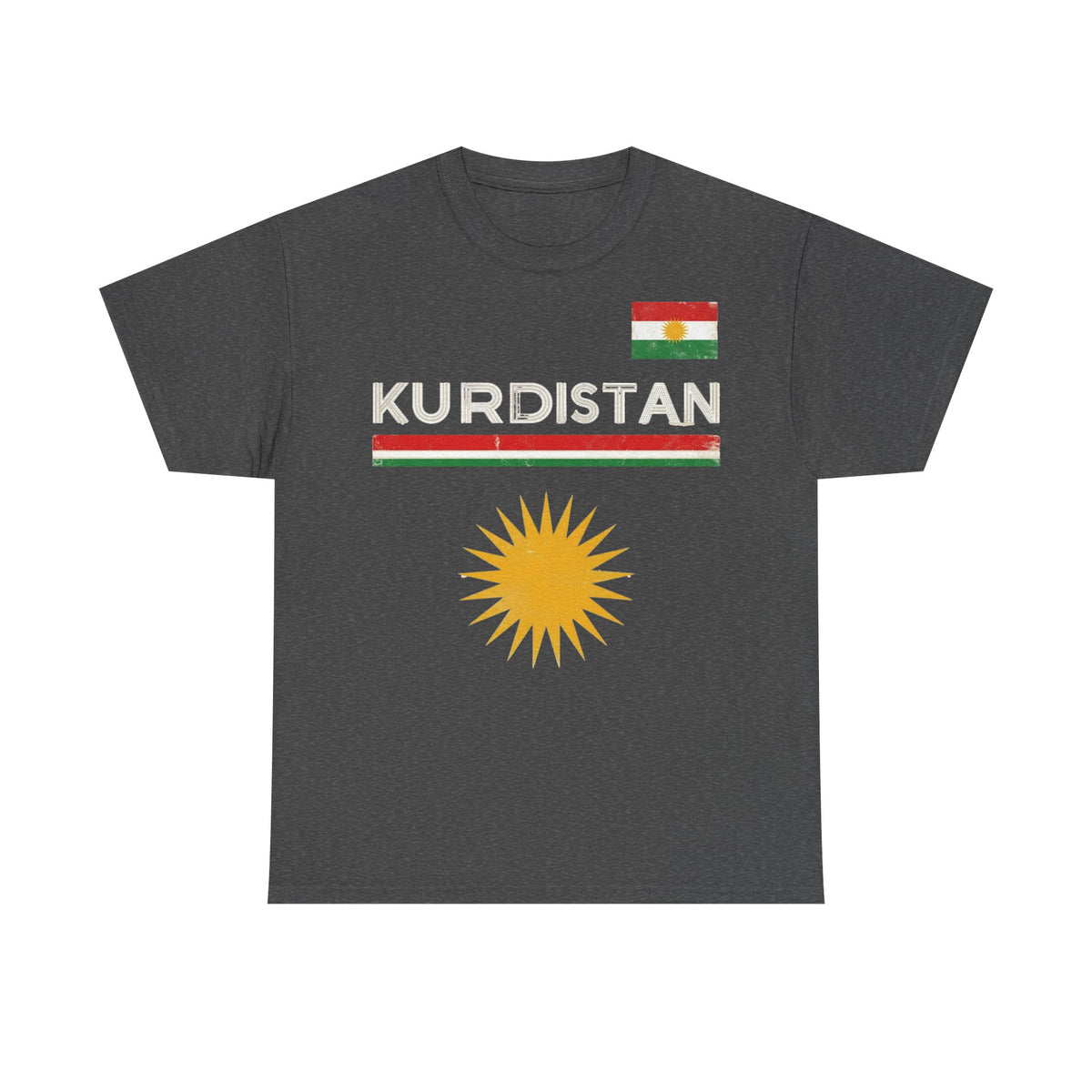 Kurdistan Azadi Flagge Wappen Heimat Stolz Sport Fußball Fan - Unisex T-Shirt