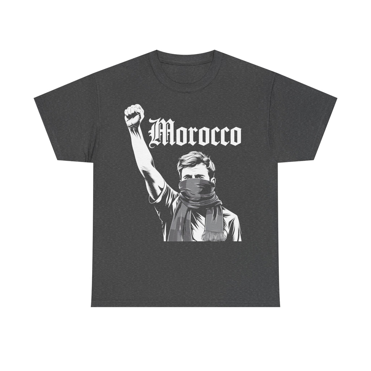 Marokko Hooligan Wappen Morocco Flagge Fußball Fan Sport FGeschenkidee - Unisex T-Shirt