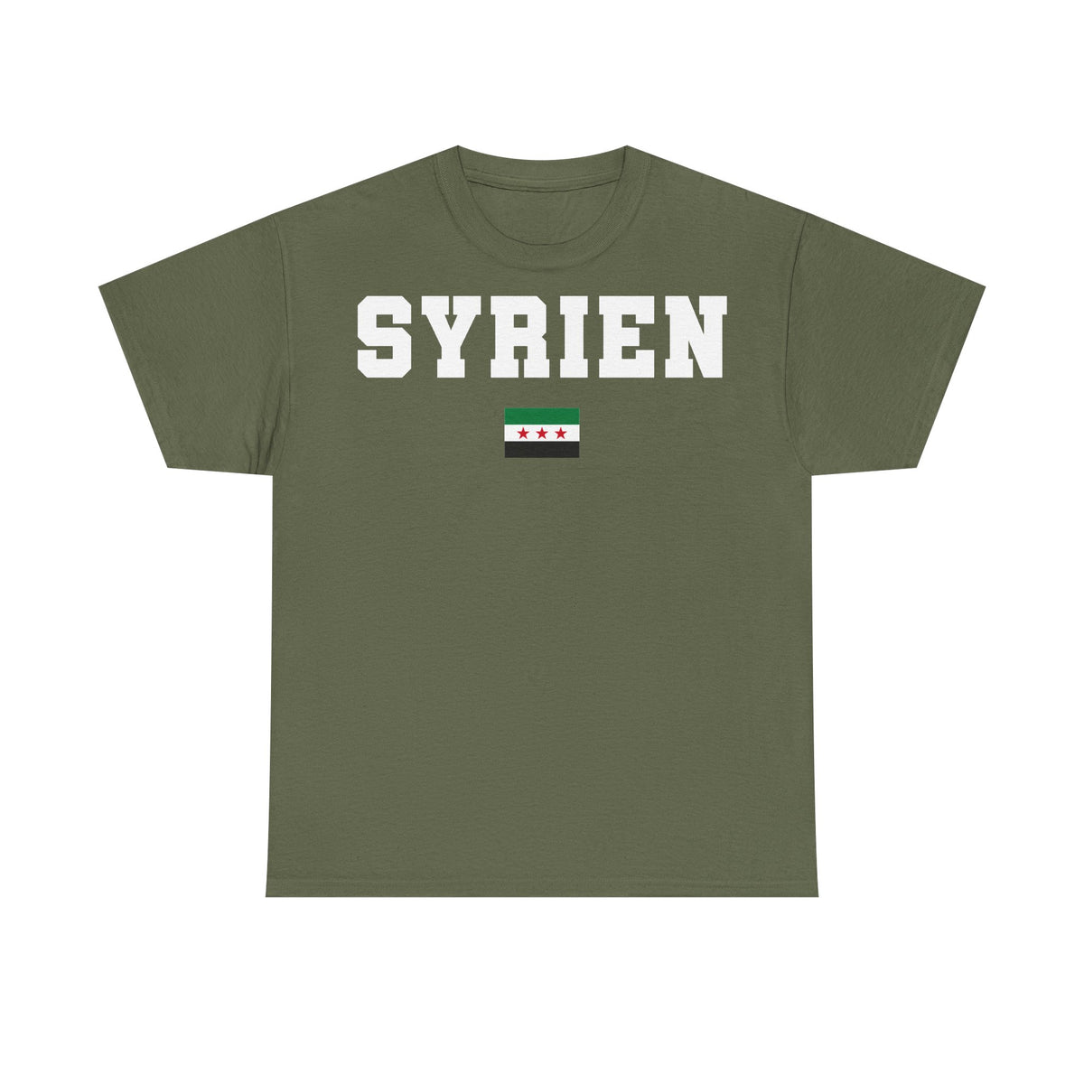 Syria Syrien Wappen Flagge Heimat Sport Fan Geschenkidee - Unisex T-Shirt