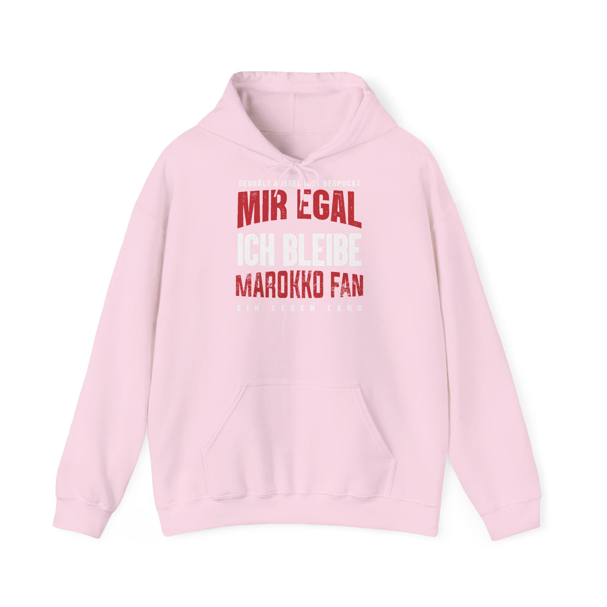Stemma del Marocco Bandiera del Marocco Orgoglio Tifoso di calcio Sport Idea regalo - Felpa con cappuccio unisex
