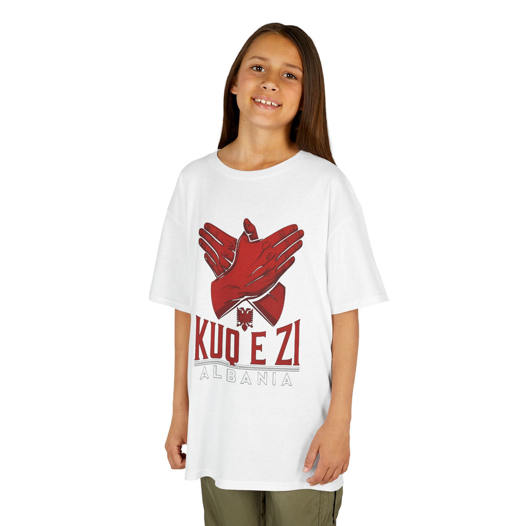 Albania KUQ E ZI Adlermove - Unisex Kinder & Jugendliche T-Shirt