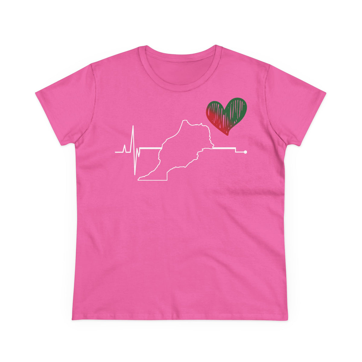 Escudo de Marruecos, bandera de Marruecos, orgullo, aficionada al fútbol y al deporte, idea de regalo - Camiseta para mujer