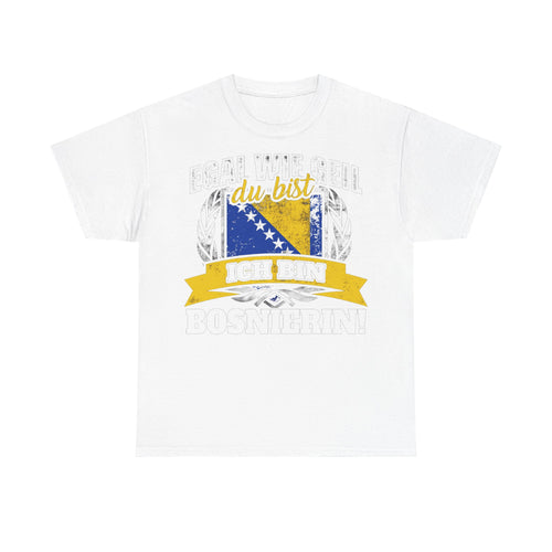 Bosnia Wappen Flagge Stolz Heimat Fußball fan Geschenkidee - Unisex T-Shirt