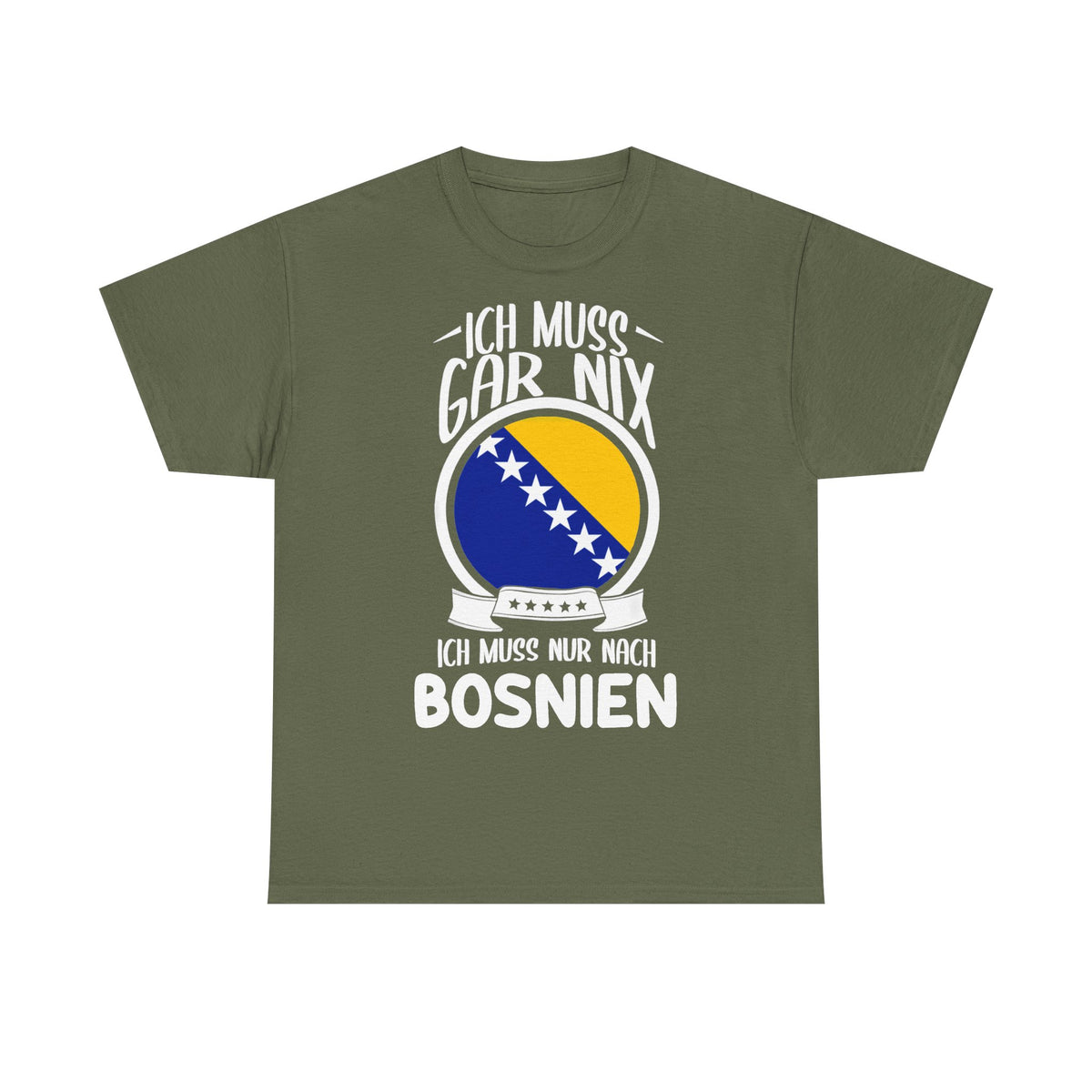 Bosnia Wappen Flagge Stolz Heimat Fußball fan Geschenkidee - Unisex T-Shirt