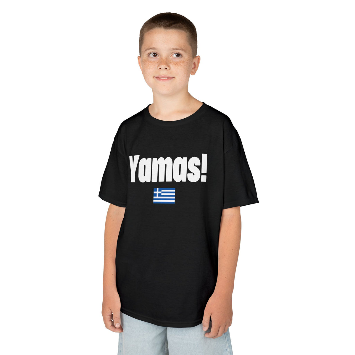 Greece Griechenland Flagge Wappen Heimat Fußball Sport Fan Geschenkidee - Für Kinder & Jugendliche Unisex T-Shirt