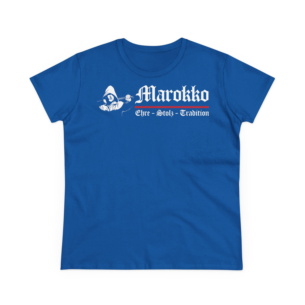 Escudo de Marruecos, bandera de Marruecos, orgullo, aficionada al fútbol y al deporte, idea de regalo - Camiseta para mujer