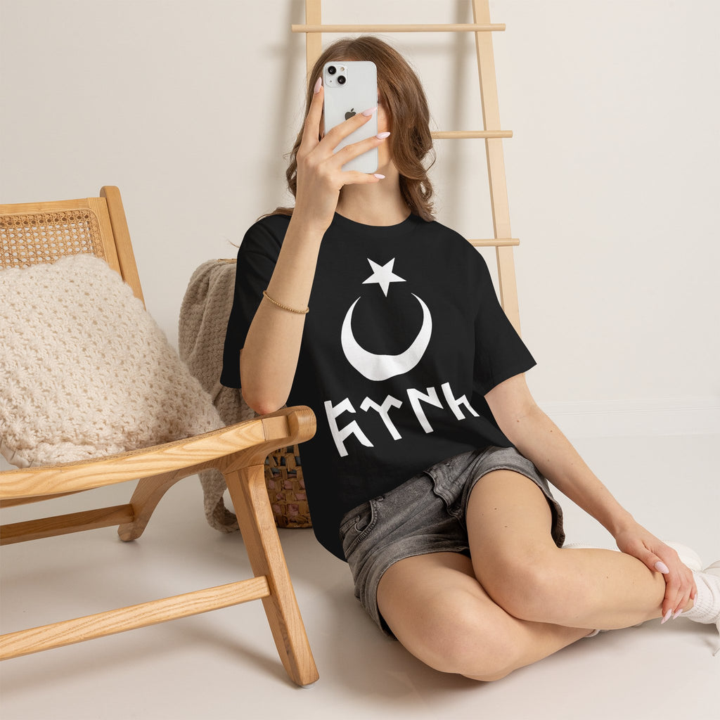 Türkiye Ay Yildiz Wolf Mitternacht Geschenkidee Göktürk - Unisex T-Shirt