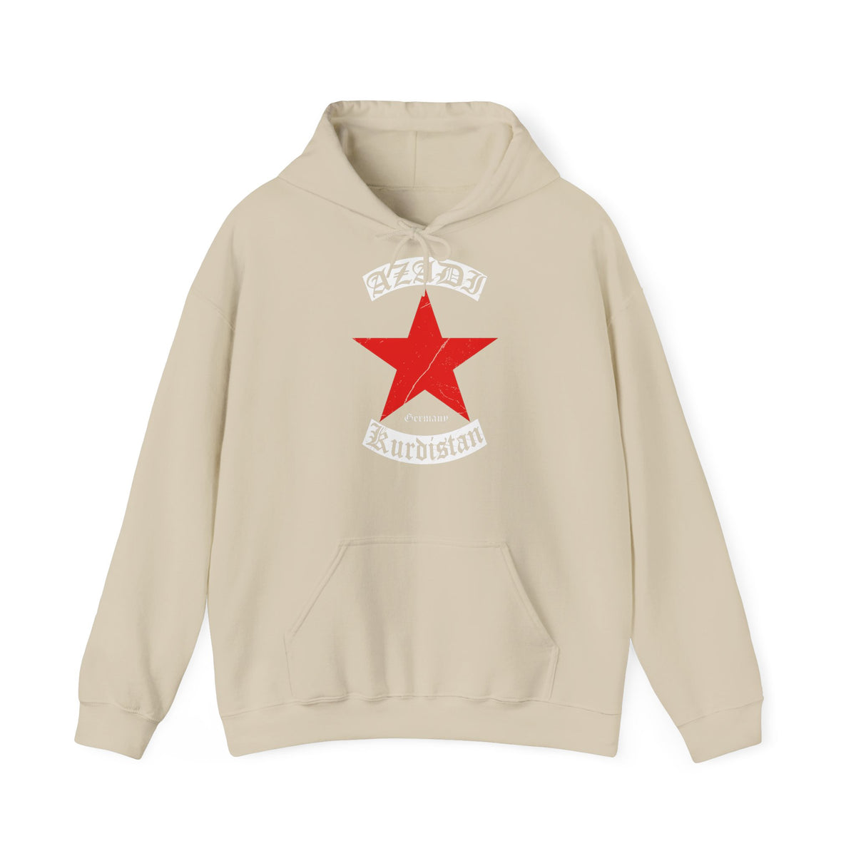 Kurdistan patria orgoglio stemma bandiera sport calcio regalo per tifosi - felpa con cappuccio unisex