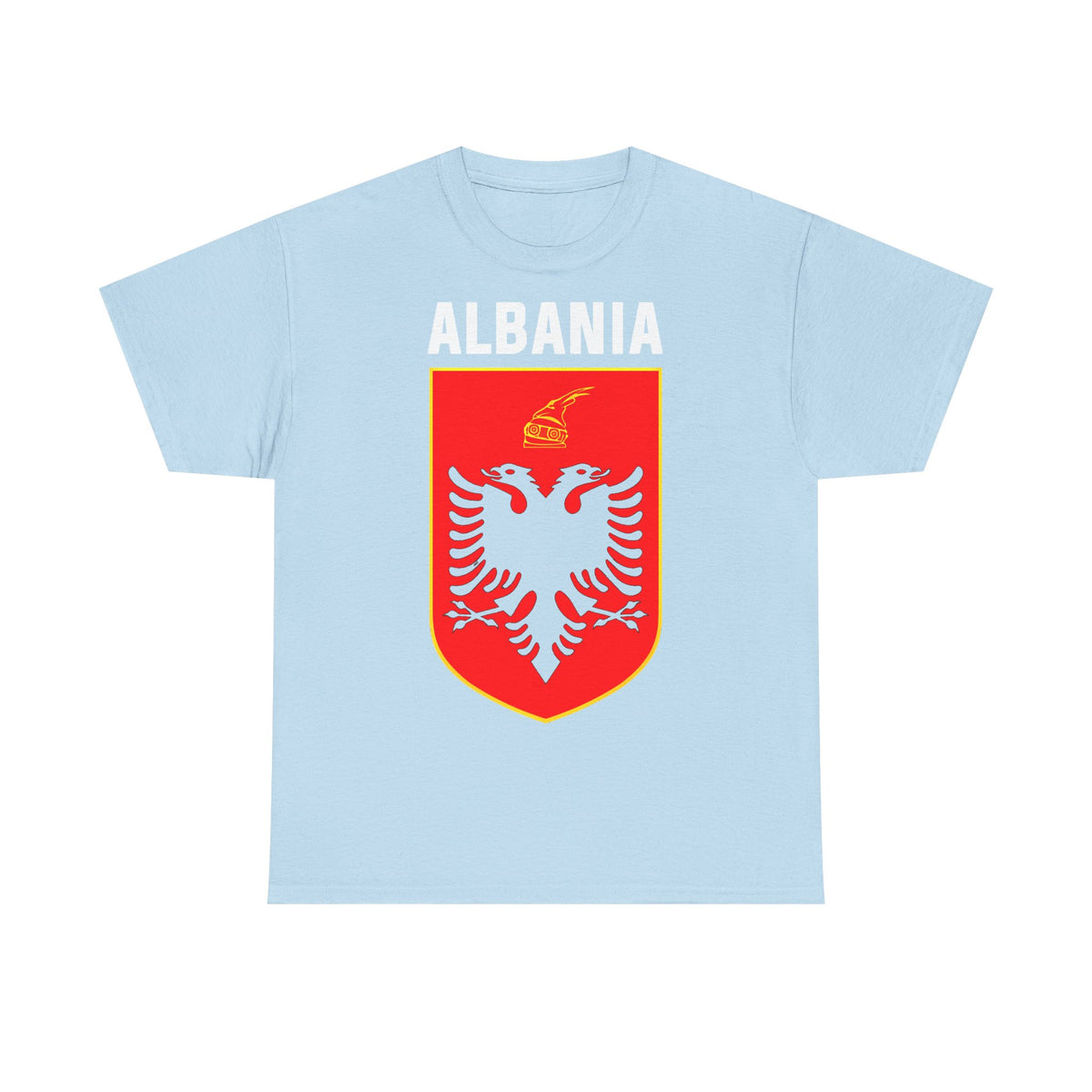 Camiseta unisex de Albania, escudo albanés, bandera, águila, fútbol, aficionado, deporte