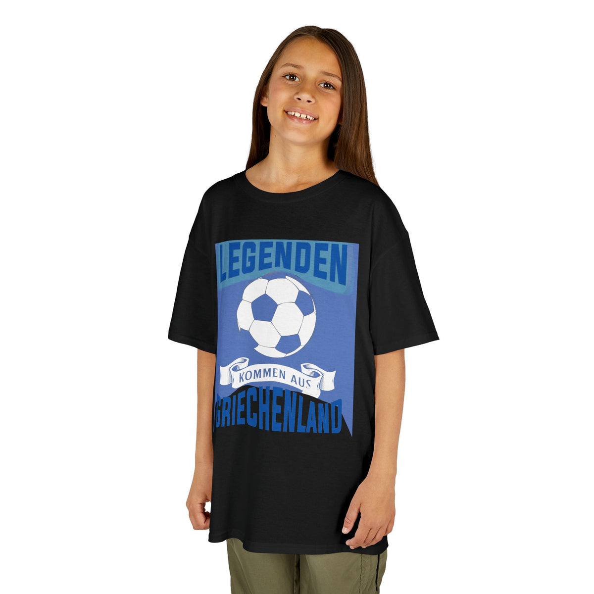 Greece Griechenland Flagge Wappen Heimat Fußball Sport Fan Geschenkidee - Für Kinder & Jugendliche Unisex T-Shirt