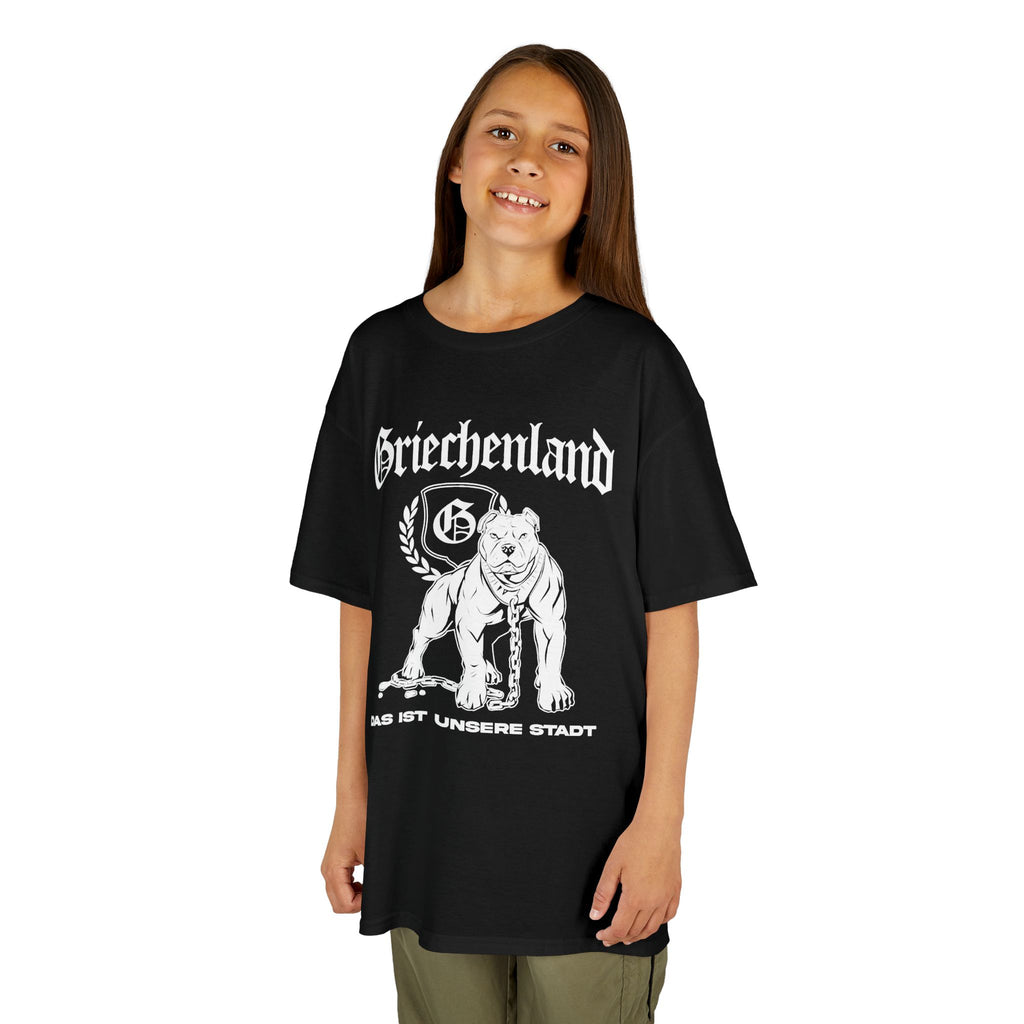 Greece Griechenland Flagge Wappen Heimat Fußball Sport Fan Geschenkidee - Für Kinder & Jugendliche Unisex T-Shirt