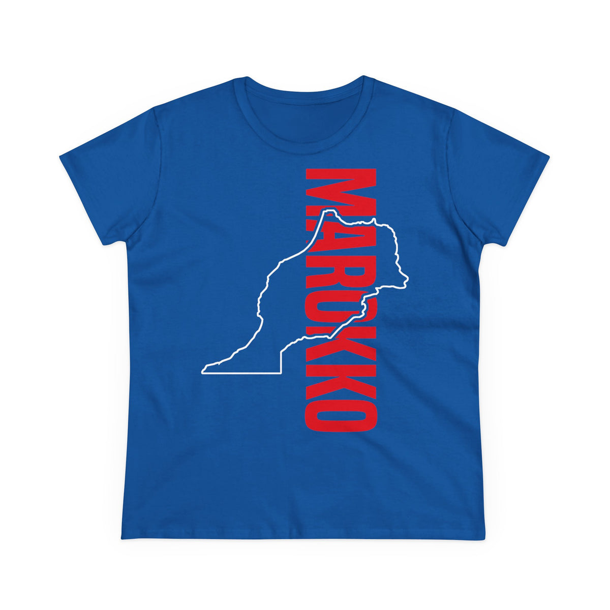 Escudo de Marruecos, bandera de Marruecos, orgullo, aficionada al fútbol y al deporte, idea de regalo - Camiseta para mujer