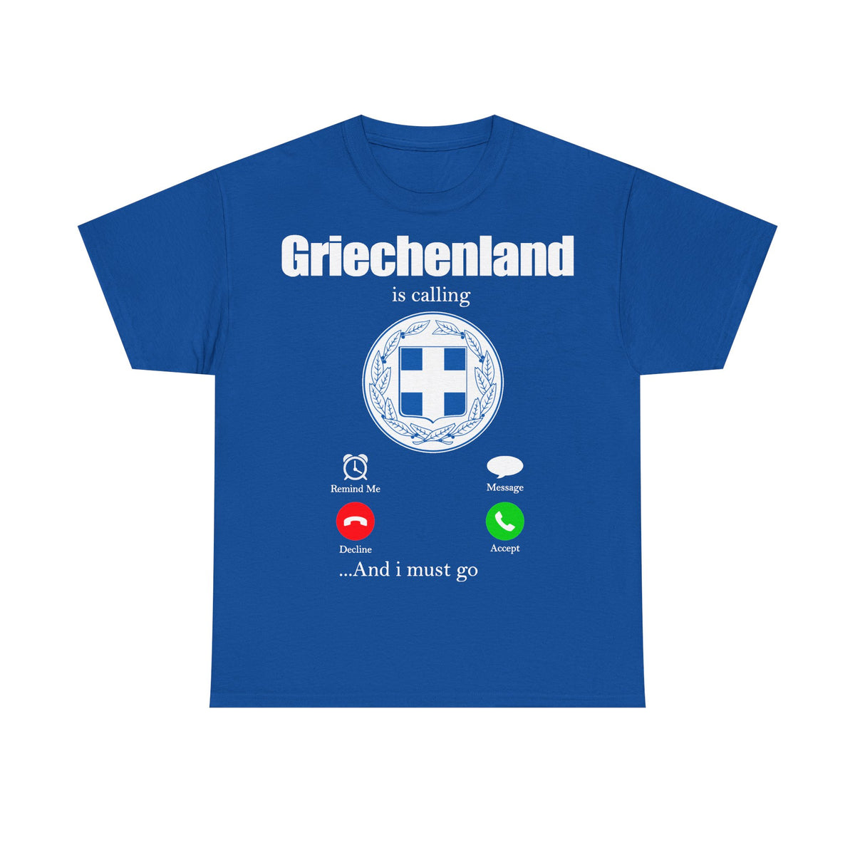 Grecia Grecia Bandera Escudo Patria Fútbol Deporte Aficionado Idea de regalo - Camiseta unisex