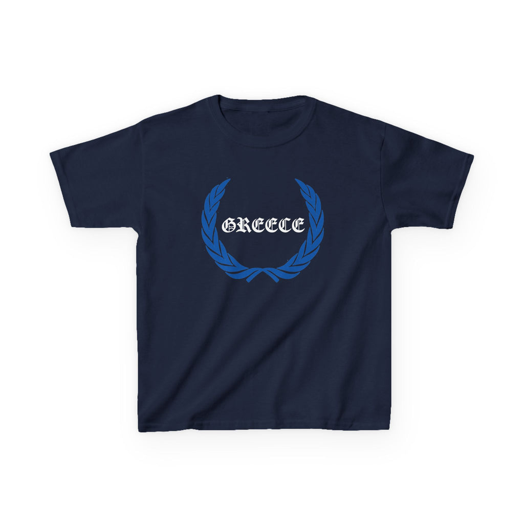 Greece Griechenland Flagge Wappen Heimat Fußball Sport Fan Geschenkidee - Für Kinder & Jugendliche Unisex T-Shirt
