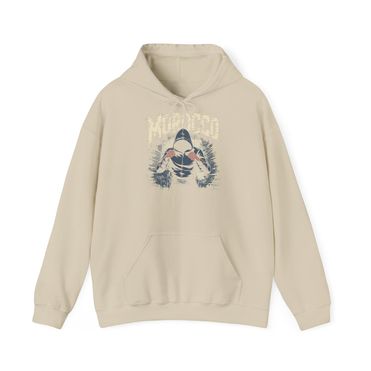 Stemma hooligan del Marocco, bandiera del Marocco, tifoso di calcio, sport, idea regalo - Felpa con cappuccio unisex