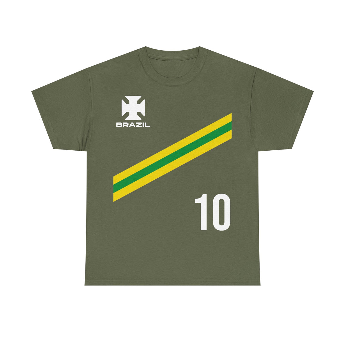 Brazil Brasilien Wappen Flagge Sport Fan Fußball Geschenkidee - Unisex T-Shirt