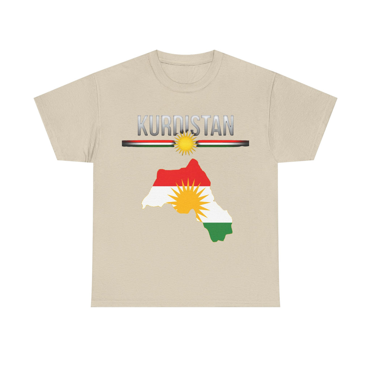 Kurdistán Bandera Sol Escudo Patria Orgullo - Camiseta unisex