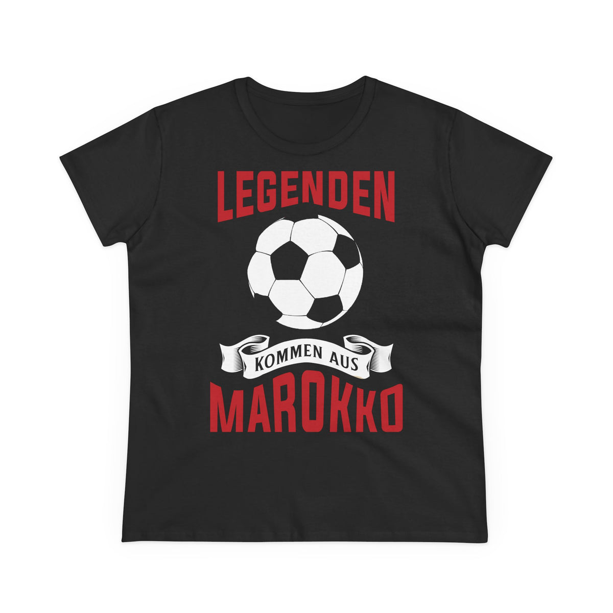 Escudo de Marruecos, bandera de Marruecos, orgullo, aficionada al fútbol y al deporte, idea de regalo - Camiseta para mujer
