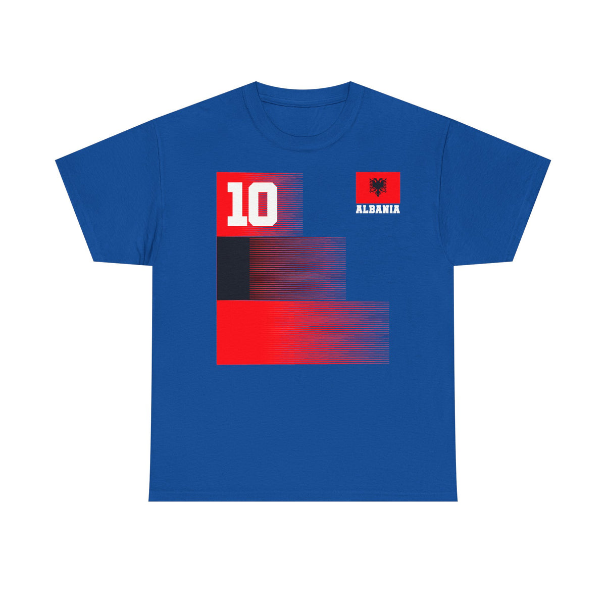 Camiseta unisex de Albania, escudo albanés, bandera, águila, fútbol, aficionado, deporte