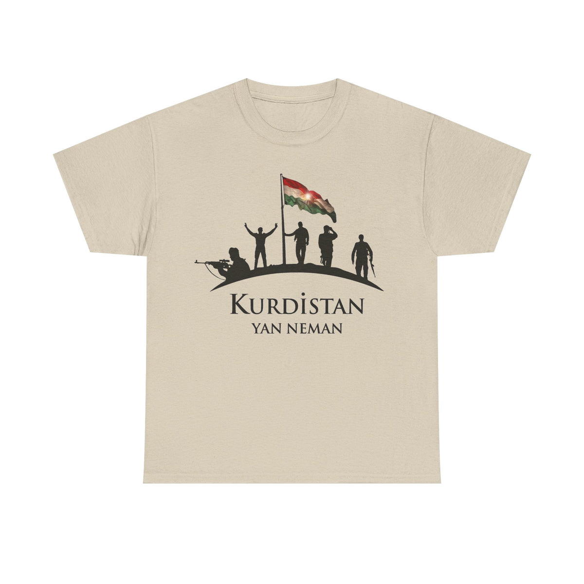 Kurdistan Yan Neman Flagge - Unisex T-Shirt