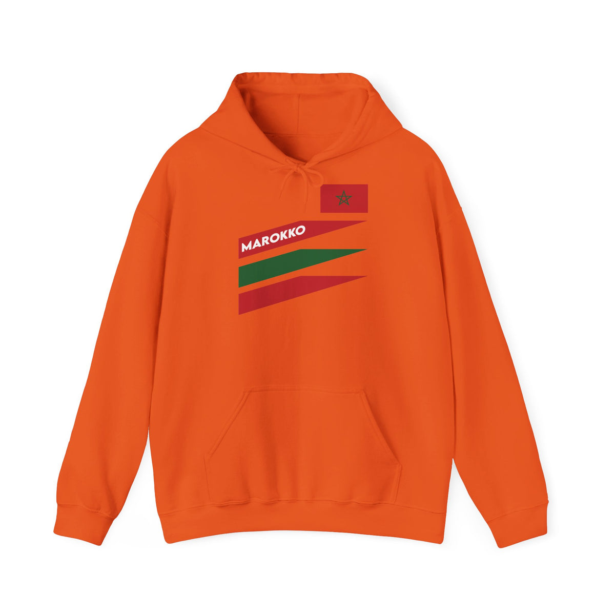 Stemma del Marocco Bandiera del Marocco Orgoglio Tifoso di calcio Sport Idea regalo - Felpa con cappuccio unisex