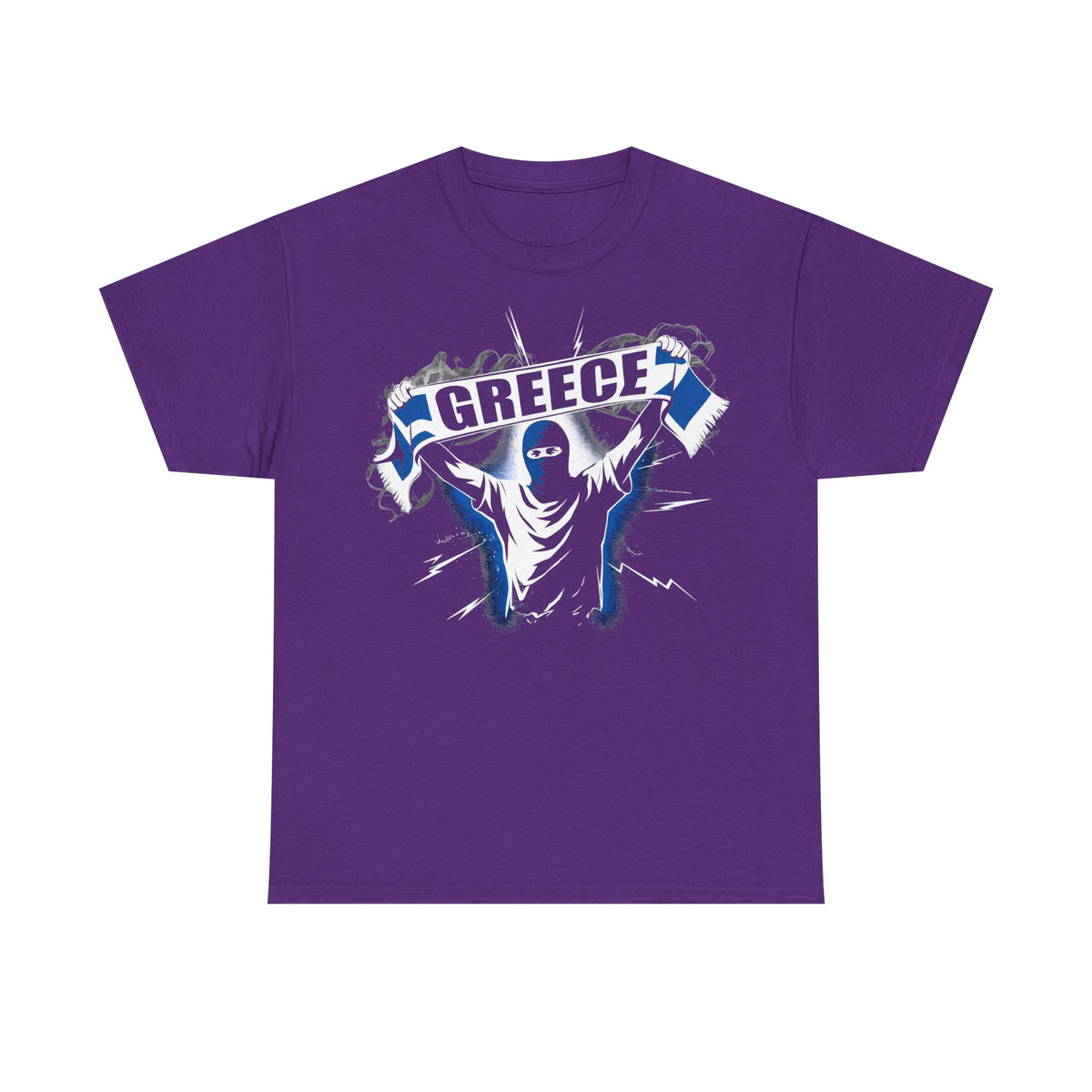 Grecia Grecia hooligan bandera escudo patria fútbol deporte aficionado idea de regalo - camiseta unisex