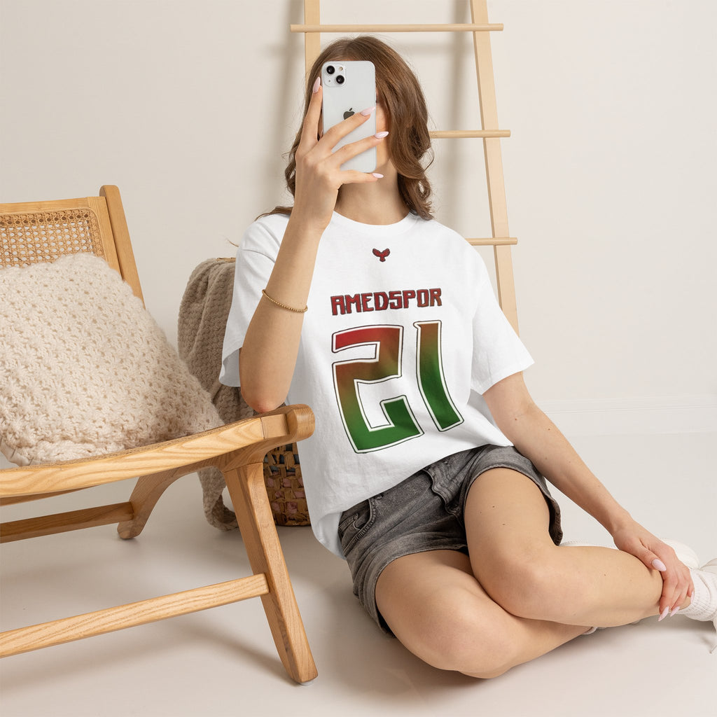 Amedspor 21 Edel Wappen 1990 SK fan Fußball - Unisex T-Shirt