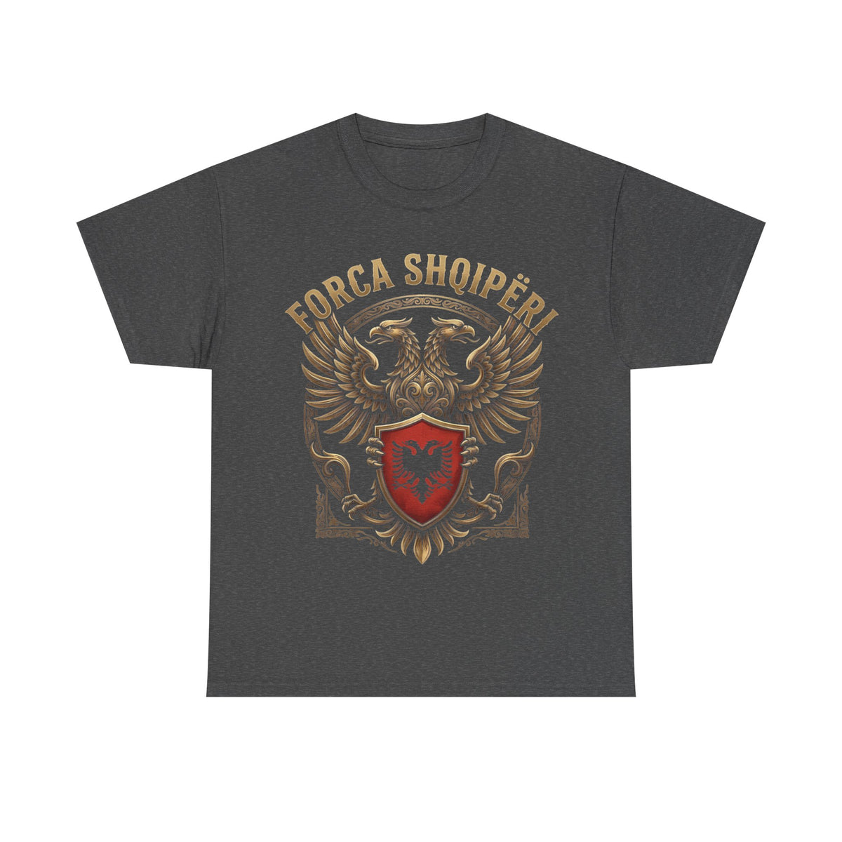 Forca Shqipäria Albania Edel Doppeladler Wappen Geschenkidee - Unisex T-Shirt