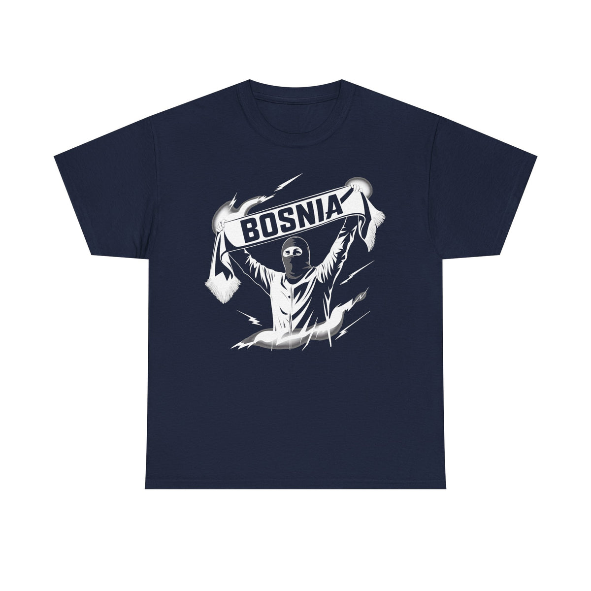 Bosnia escudo bandera orgullo patria aficionado al fútbol idea de regalo - Camiseta unisex