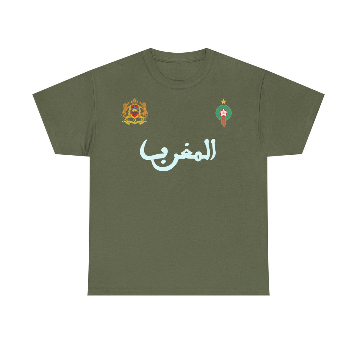 Marruecos Escudo Morocco Bandera Orgullo Fútbol Fan Deporte FIdea de regalo - Camiseta unisex