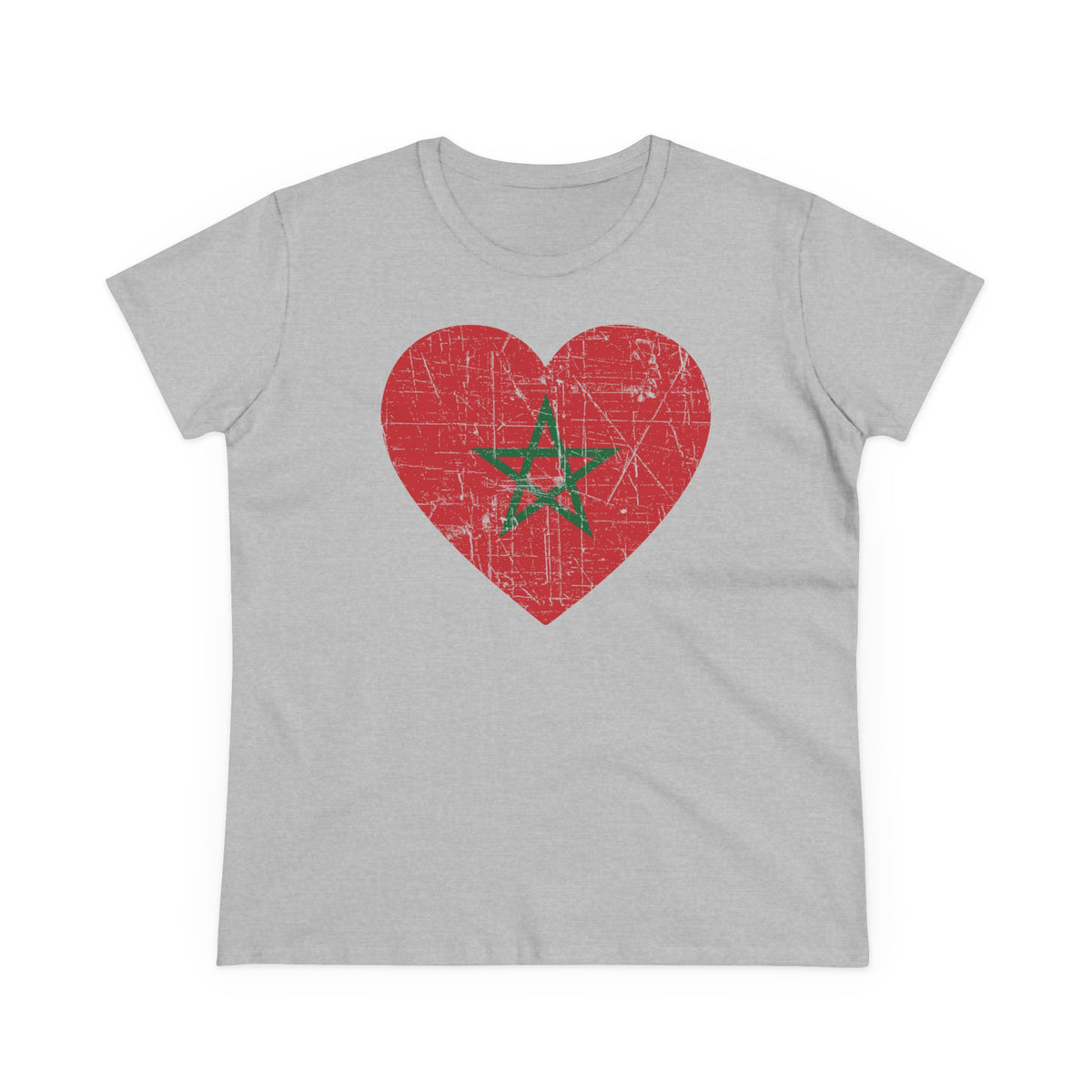 Escudo de Marruecos, bandera de Marruecos, orgullo, aficionada al fútbol y al deporte, idea de regalo - Camiseta para mujer