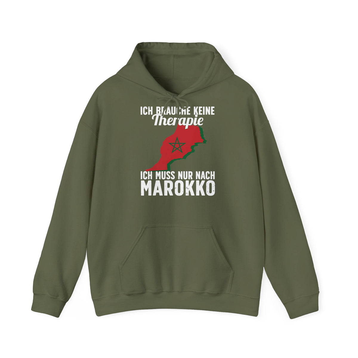 Stemma del Marocco Bandiera del Marocco Orgoglio Tifoso di calcio Sport Idea regalo - Felpa con cappuccio unisex