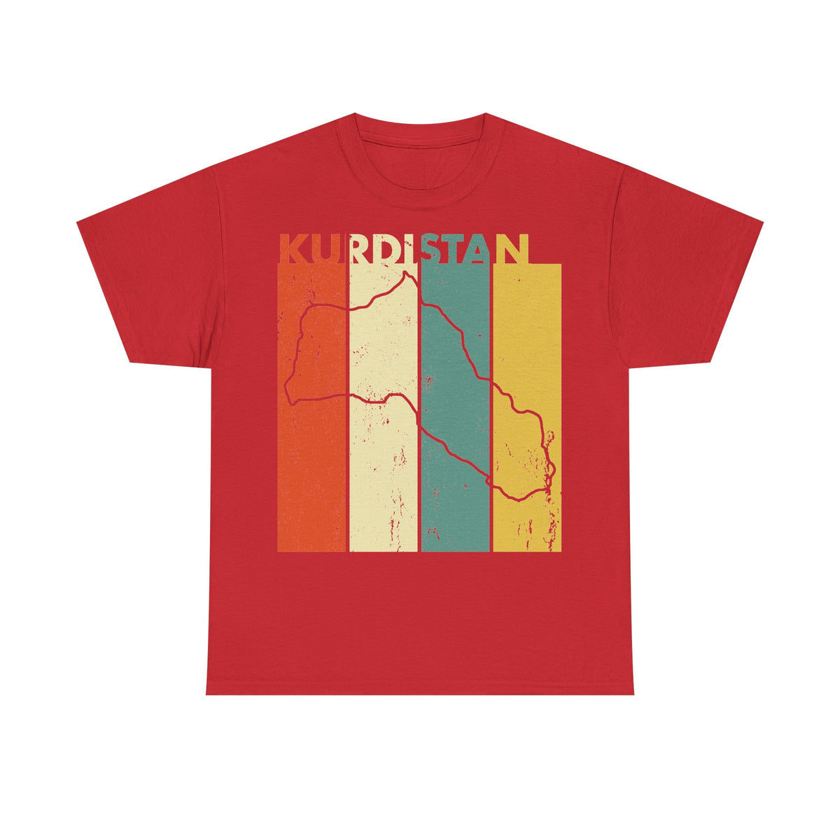 Kurdistán Azadi Escudo Bandera Patria Newroz Regalo - Camiseta unisex