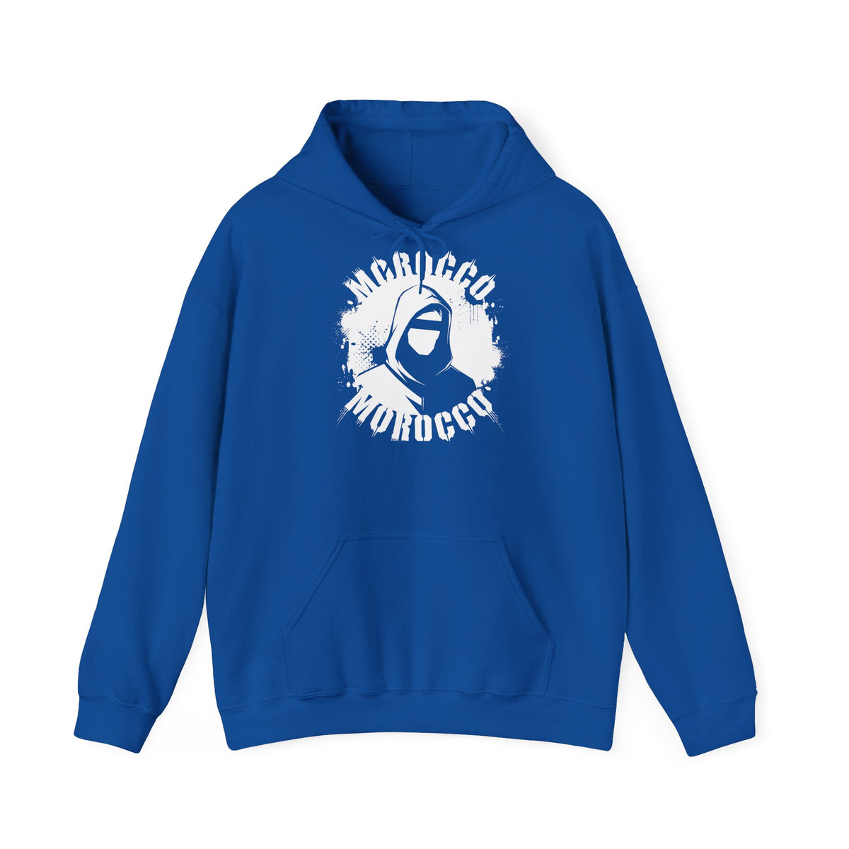 Stemma hooligan del Marocco, bandiera del Marocco, tifoso di calcio, sport, idea regalo - Felpa con cappuccio unisex