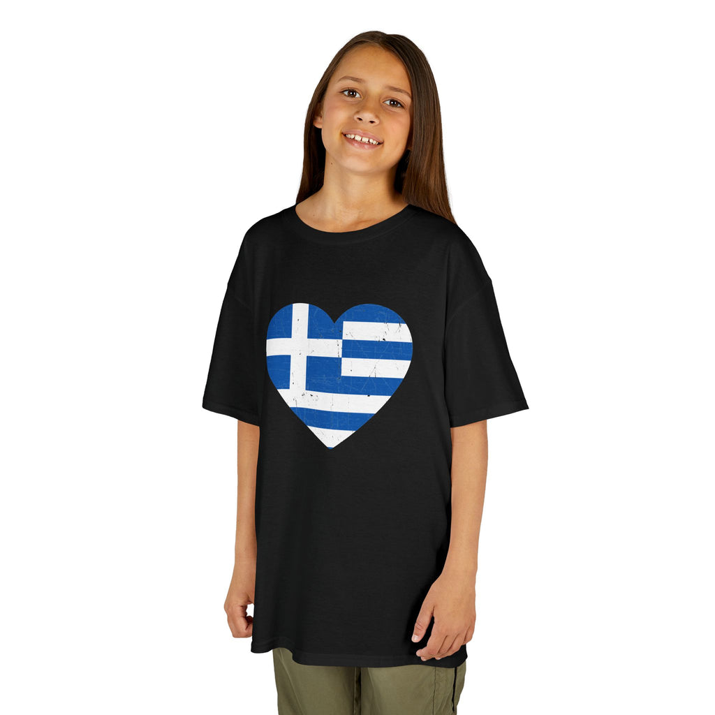 Greece Griechenland Flagge Wappen Heimat Fußball Sport Fan Geschenkidee - Für Kinder & Jugendliche Unisex T-Shirt
