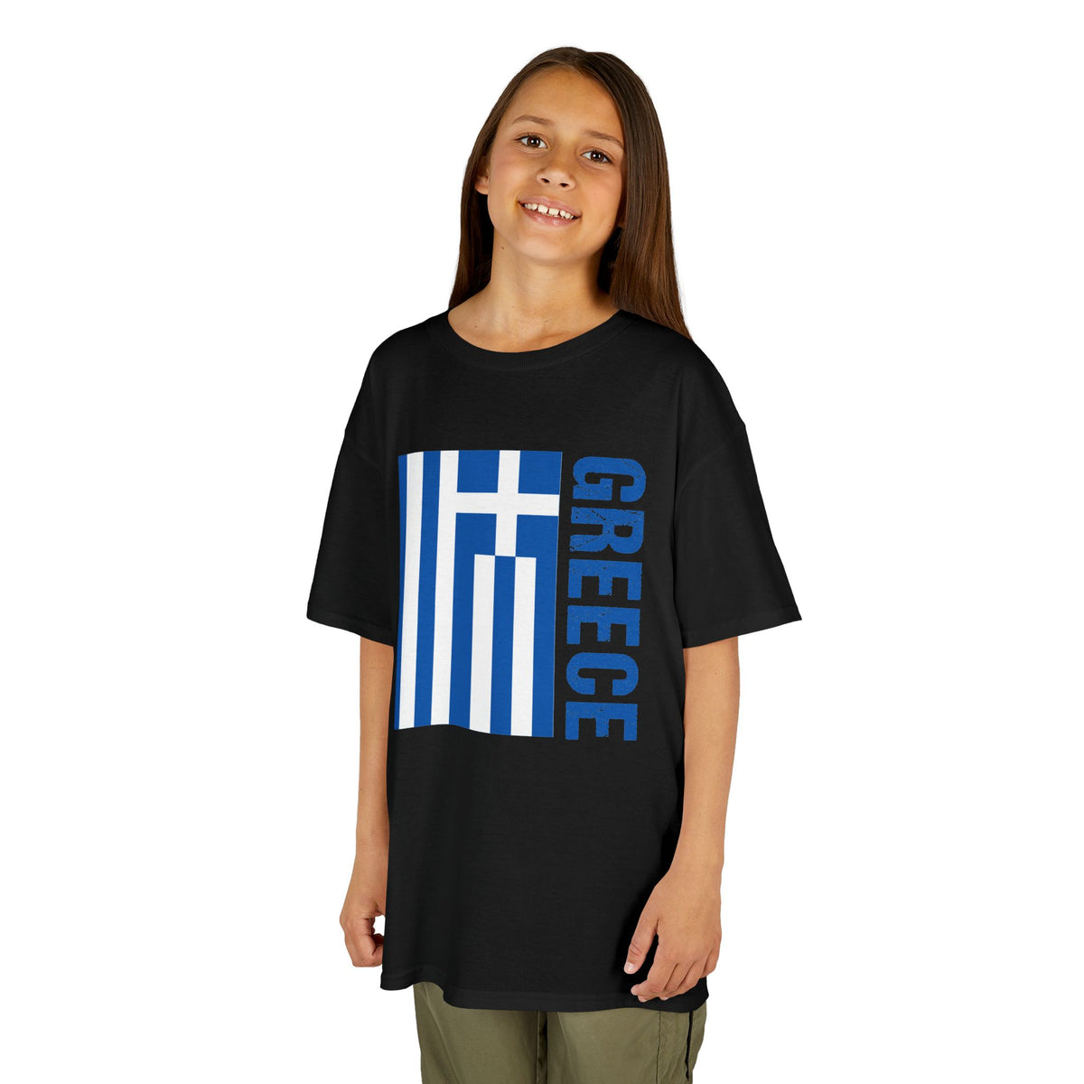 Greece Griechenland Flagge Wappen Heimat Fußball Sport Fan Geschenkidee - Für Kinder & Jugendliche Unisex T-Shirt