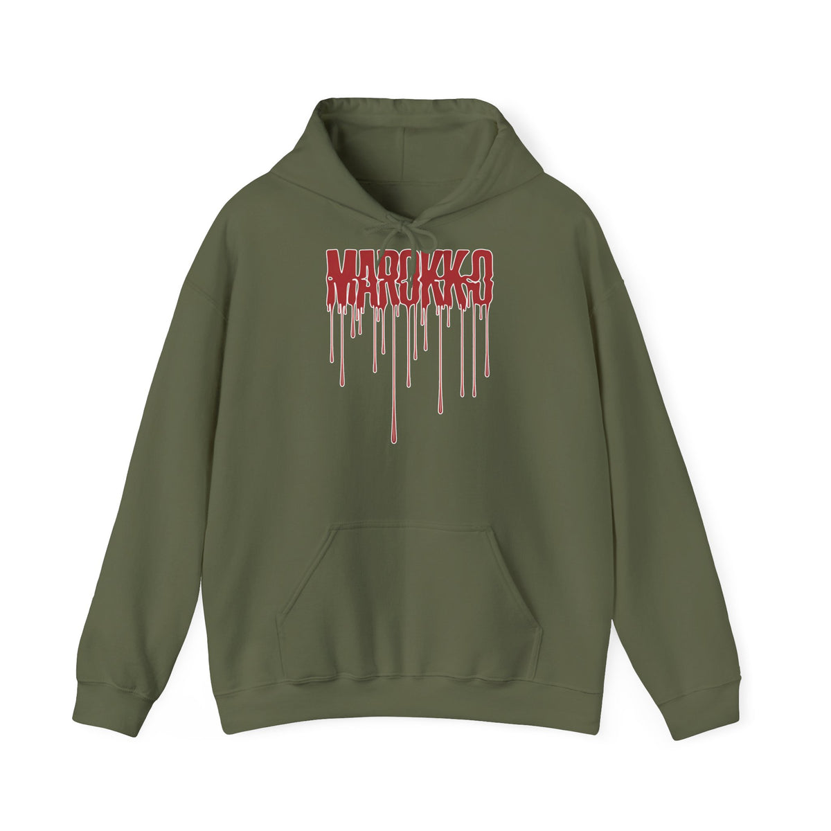 Stemma del Marocco Bandiera del Marocco Orgoglio Tifoso di calcio Sport Idea regalo - Felpa con cappuccio unisex