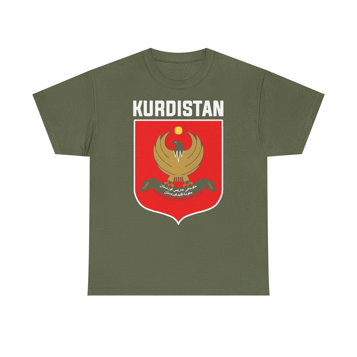 Kurdistán Azadi Escudo Bandera Patria Newroz Regalo - Camiseta unisex