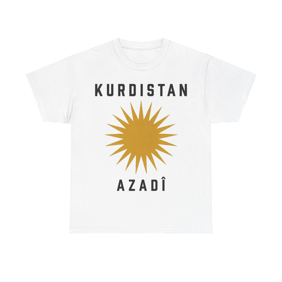Kurdistán Azadi Sol Libertad Bandera Patria Idea de regalo - Camiseta unisex
