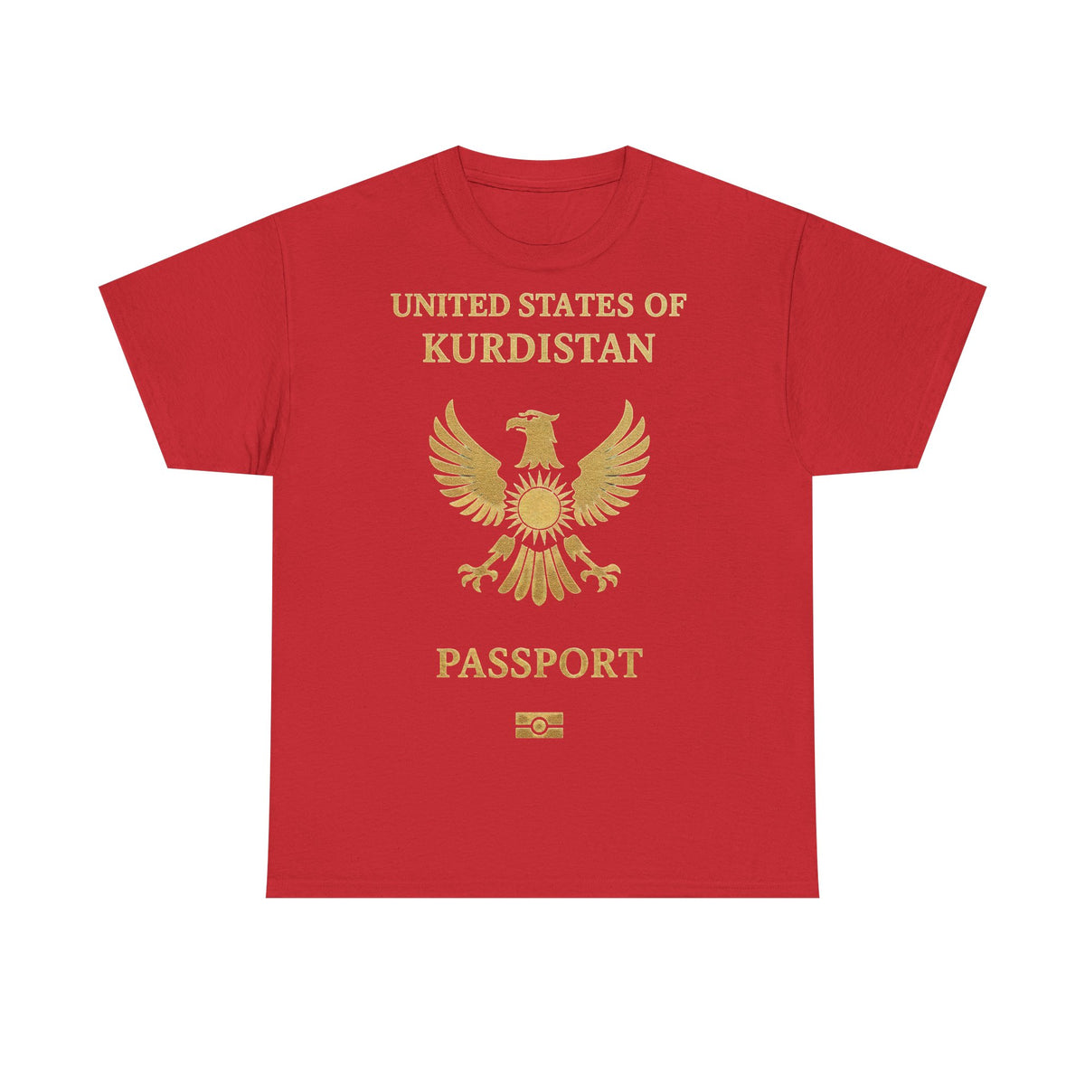 United States Of Kurdistan Passport Adler Identität - Unisex T-Shirt