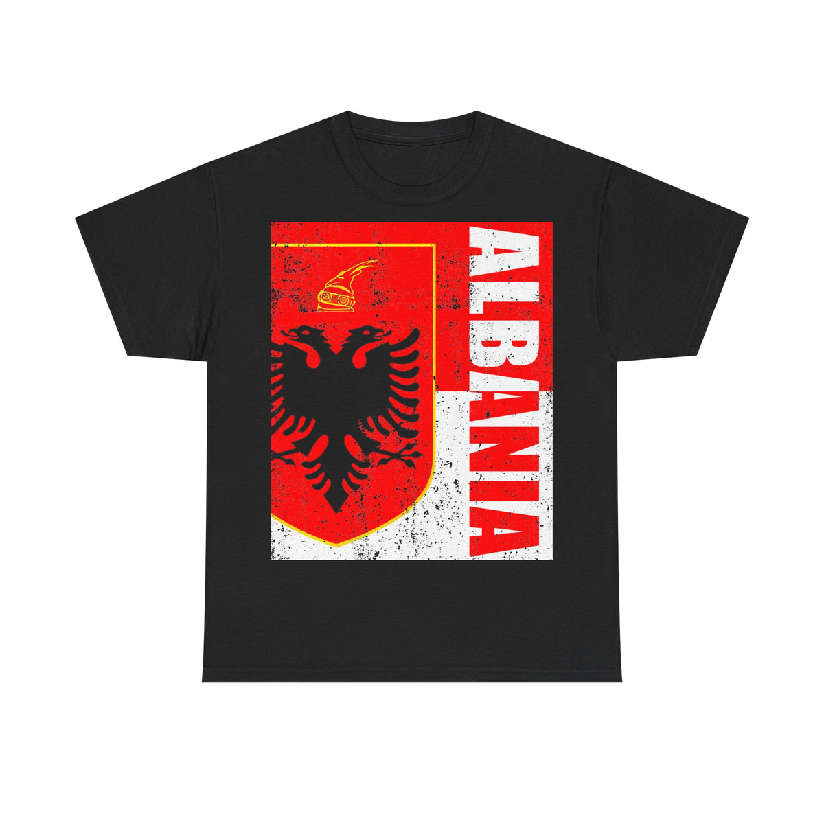Camiseta unisex de Albania, escudo albanés, bandera, águila, fútbol, aficionado, deporte