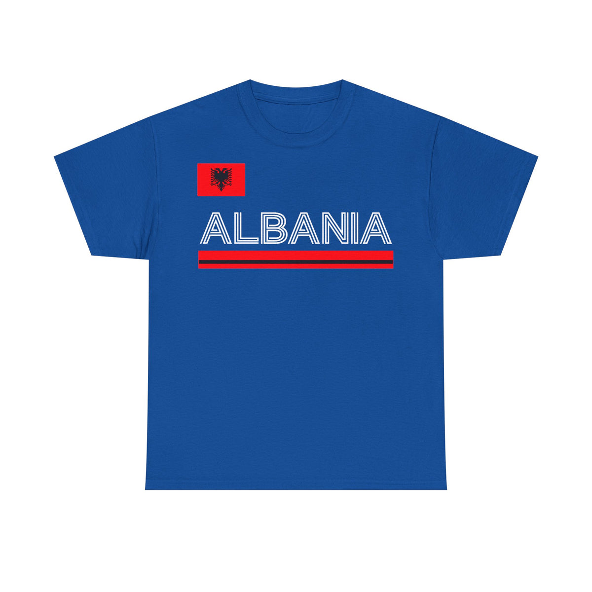 Camiseta unisex de Albania, escudo albanés, bandera, águila, fútbol, aficionado, deporte